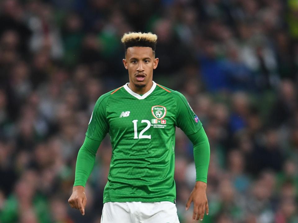 Callum Robinson in action for Ireland