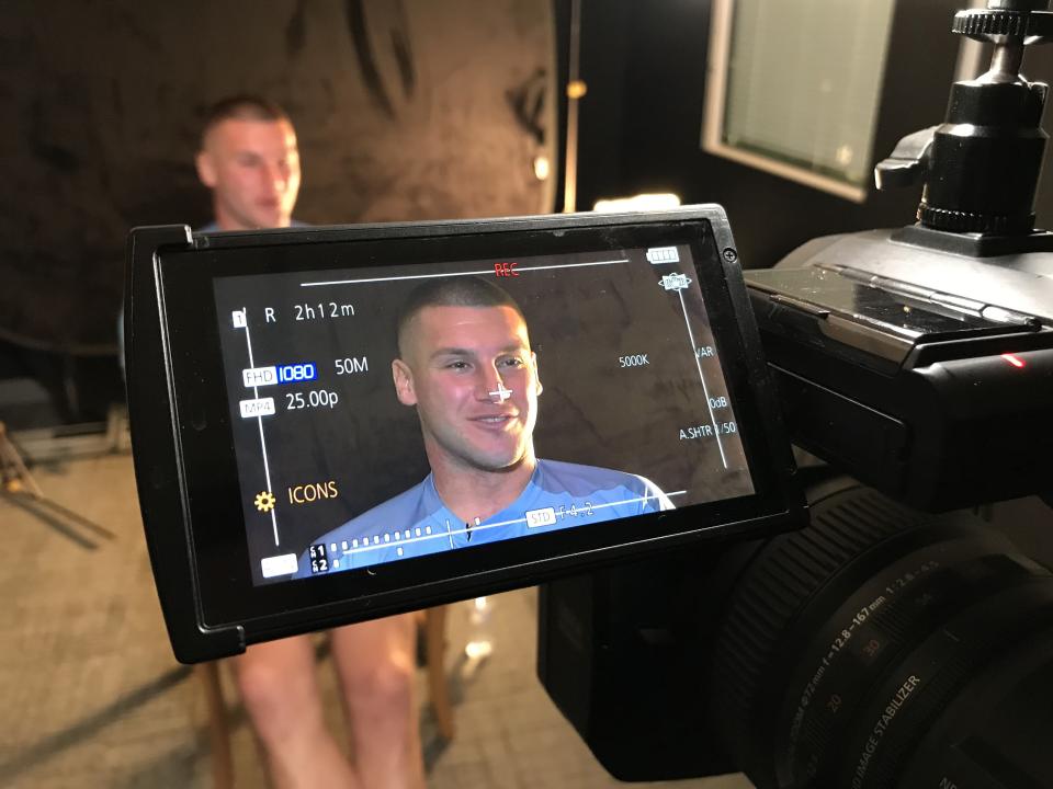 Sam Johnstone being interviewed