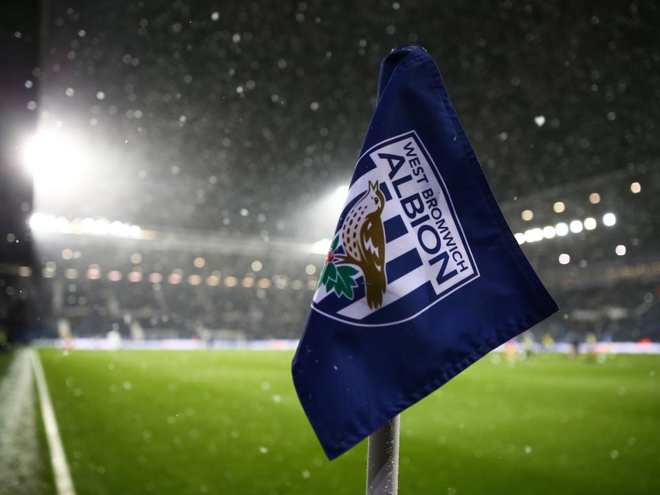 Corner flag in the snow