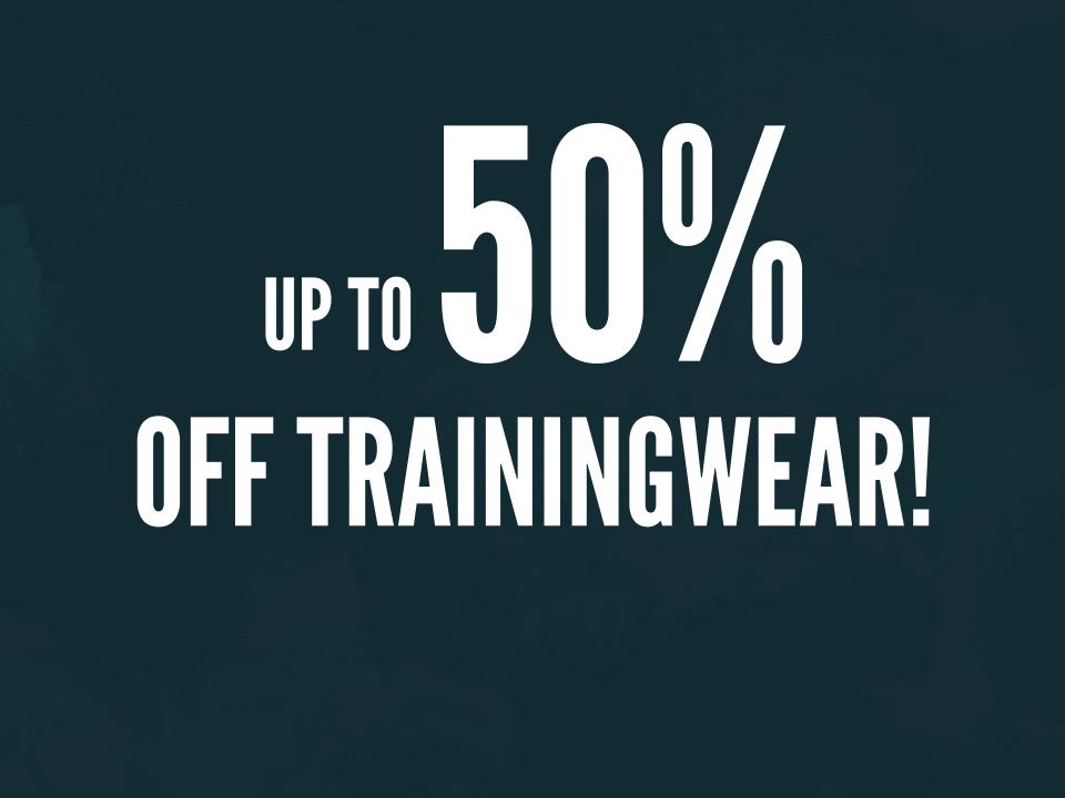 50% off trainingwear