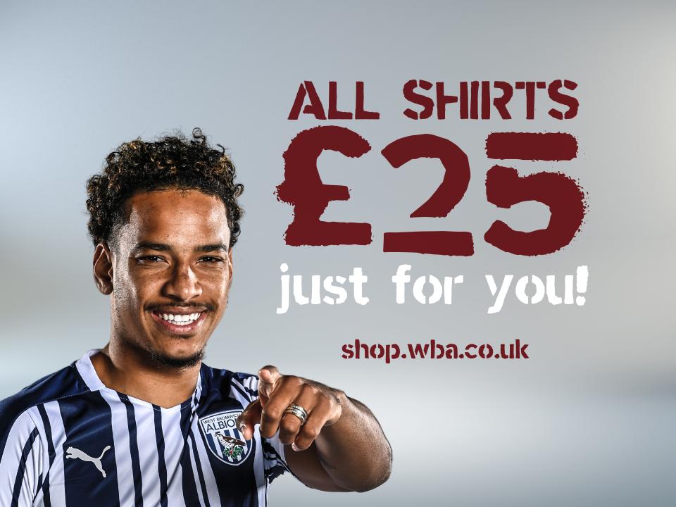 Shirts reduced to £25