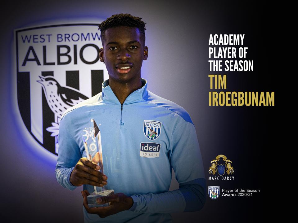 Tim Iroegbunam Academy Player of the Year