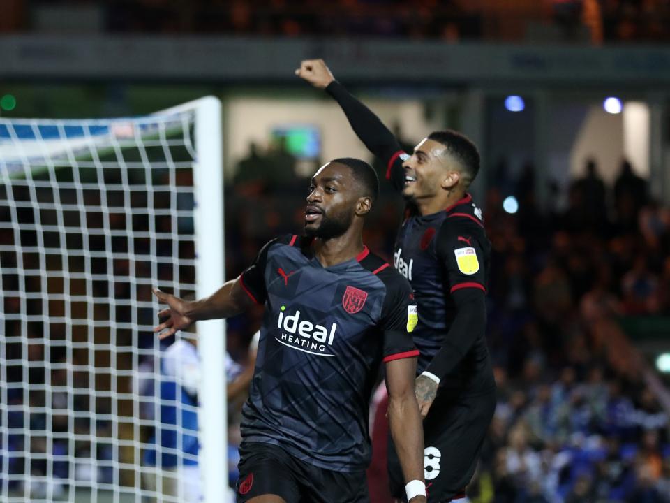 Semi Ajayi celebrates