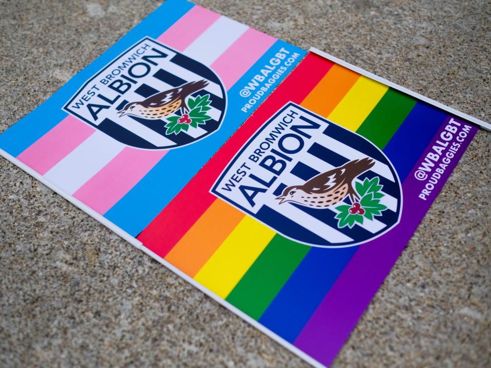 Albion supporters’ group Proud Baggies joined the celebrations alongside thousands of people at Birmingham Pride over the weekend