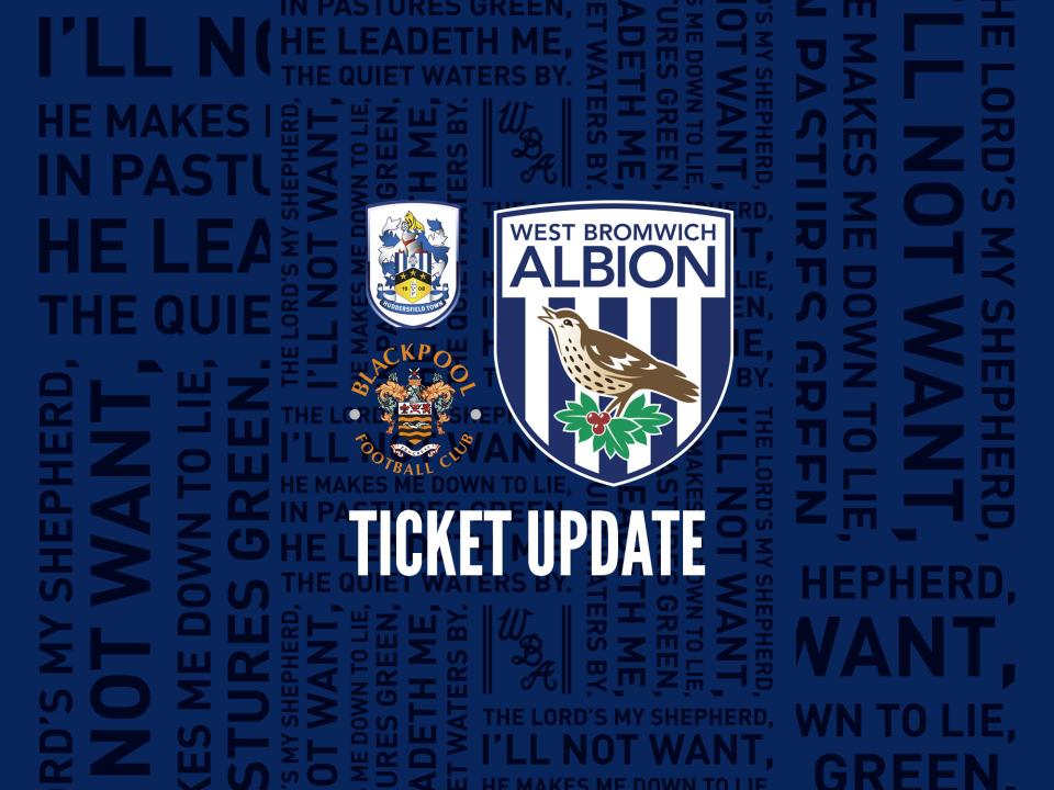 Huddersfield/Blackpool tickets