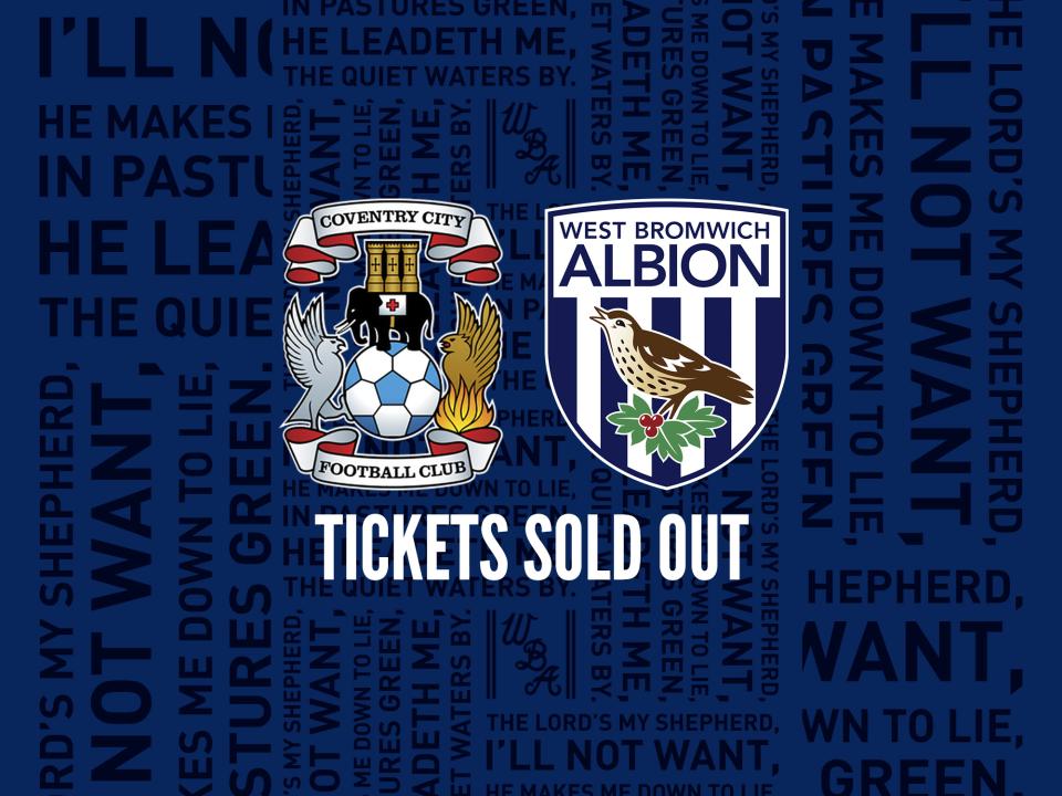 Coventry clash sold out