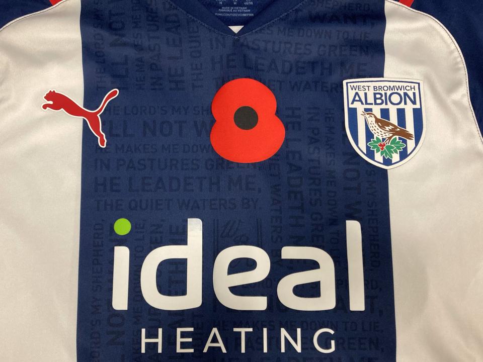 Albion will proudly wear poppy-emblazoned shirts for Saturday's Sky Bet Championship clash with Middlesbrough
