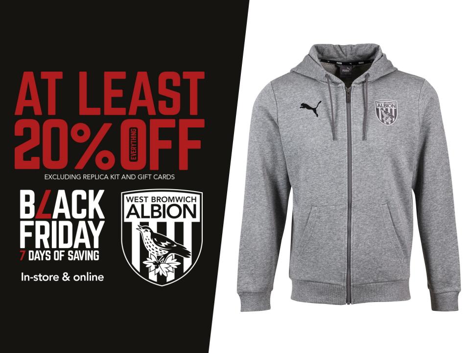 WBA Grey Trainingwear Hoodie