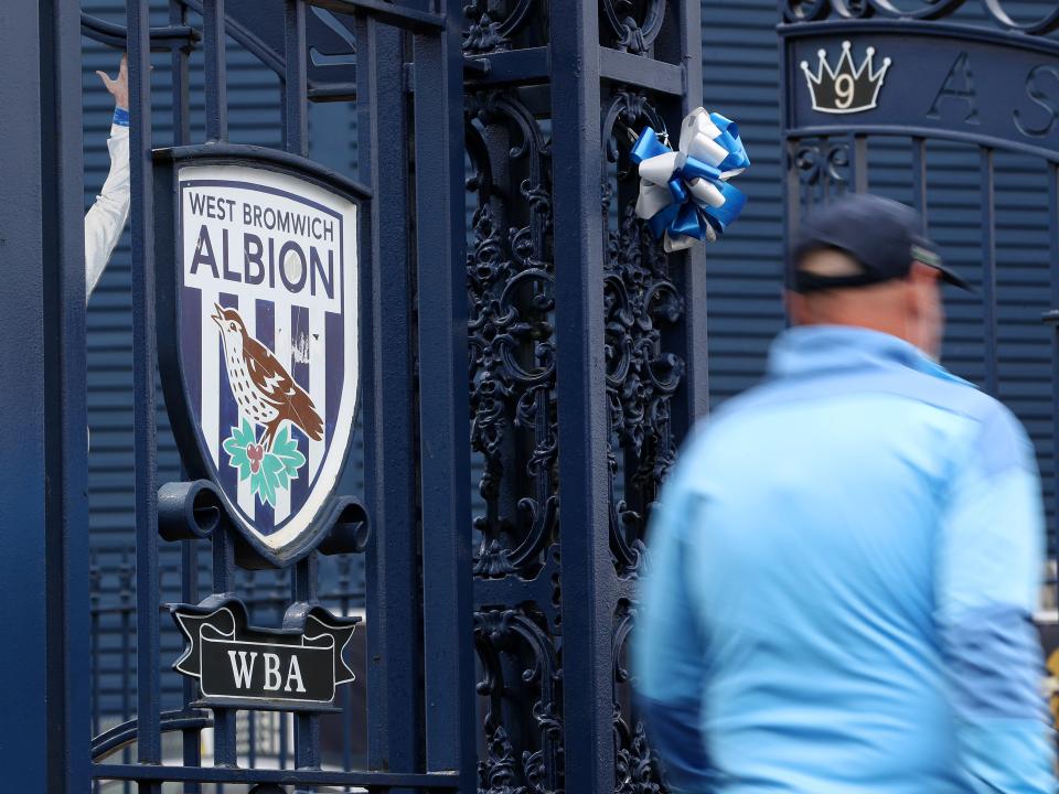 Hawthorns fan in tracksuit