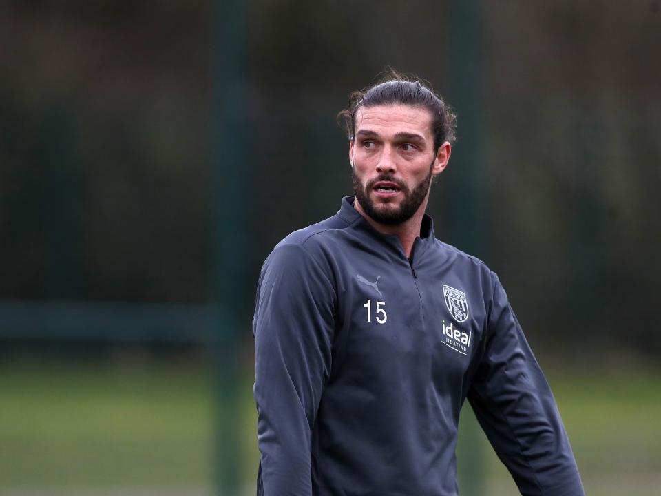 Andy Carroll in training for the first time