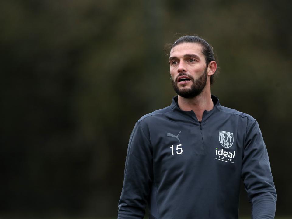 Andy Carroll in training for the first time