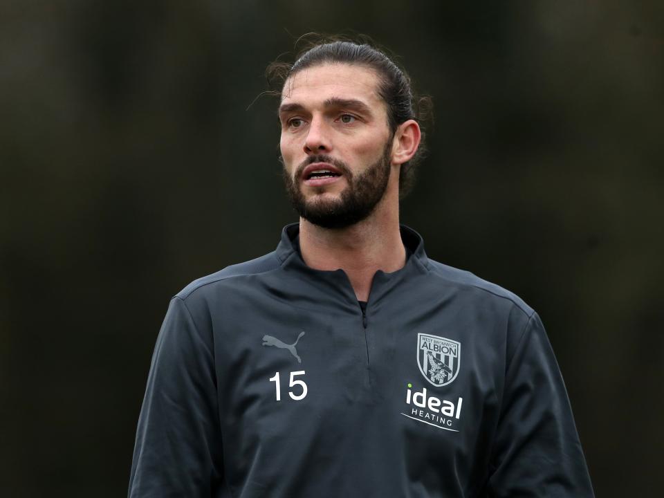 Andy Carroll in training for the first time