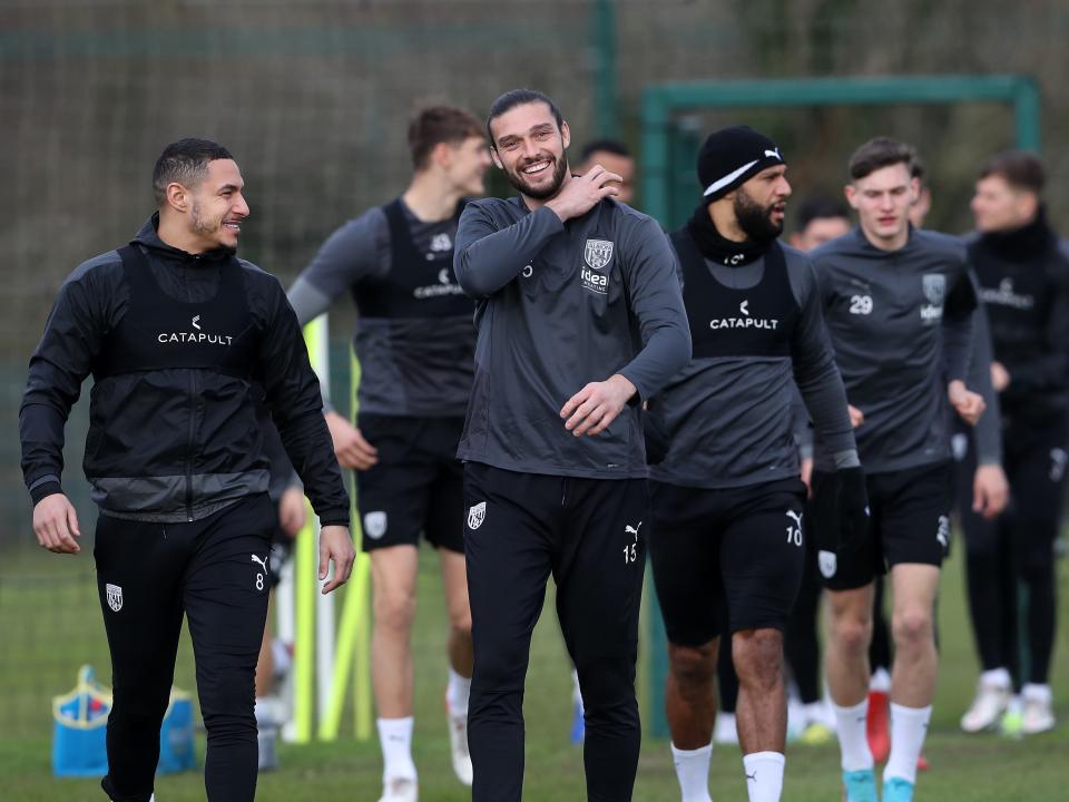 Andy Carroll in training for the first time