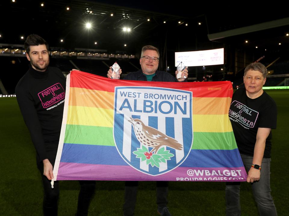 Albion’s LGBTQ+ supporters’ group, Proud Baggies, have been shortlisted at the Football v Homophobia Awards for a third consecutive year