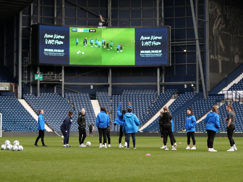 Albion Women marked their first-ever game at The Hawthorns with a win on Sunday afternoon – beating Derby County 2-0 in front of 1,871 supporters
