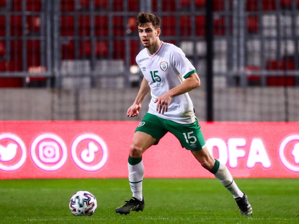 Jayson Molumby in action for Ireland.