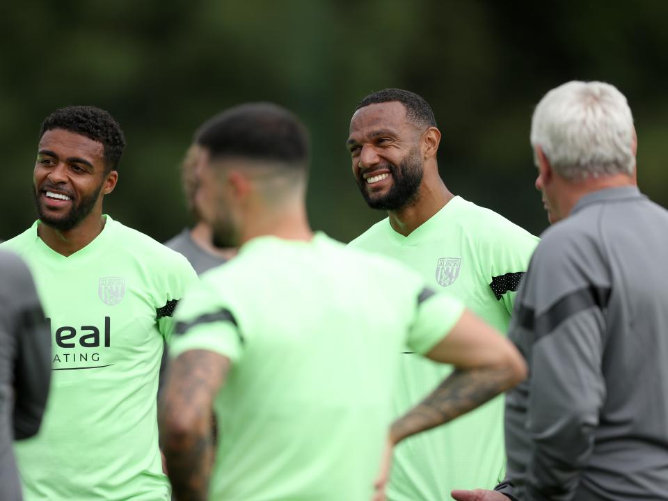 Albion players in pre-season training.