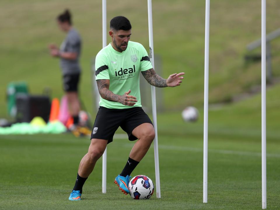 Albion players in pre-season training.