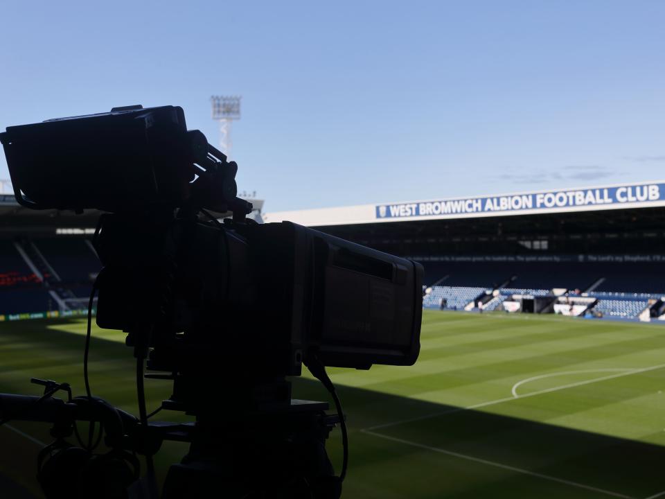 A TV camera at The Hawthorns