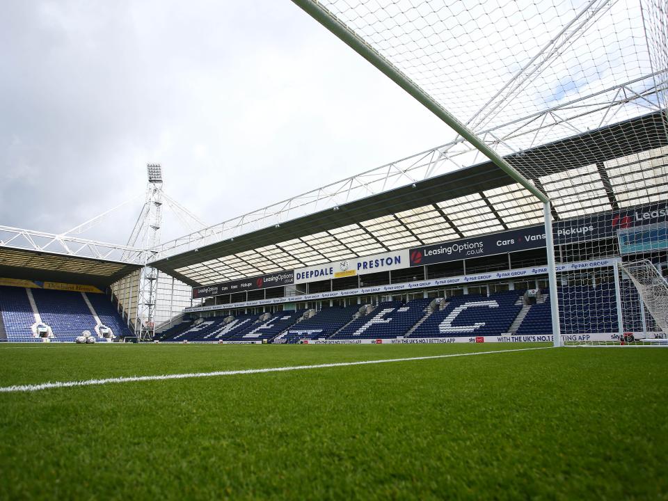 An image of Preston North End's Deepdale Stadium