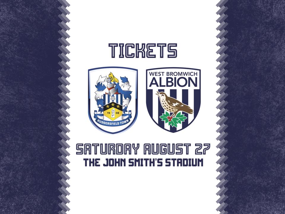 Tickets are now on sale for Albion's trip to Huddersfield
