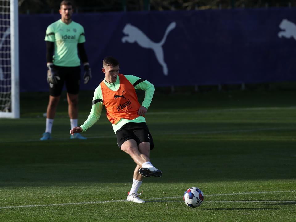 Carlos Corberán takes his first training session as Albion boss.