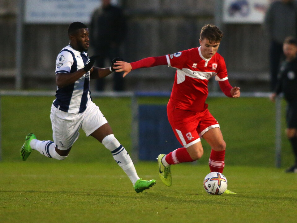 Jovan Malcolm in action v Boro in the PL Cup