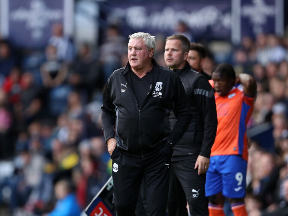Steve Bruce during the game against Swansea.