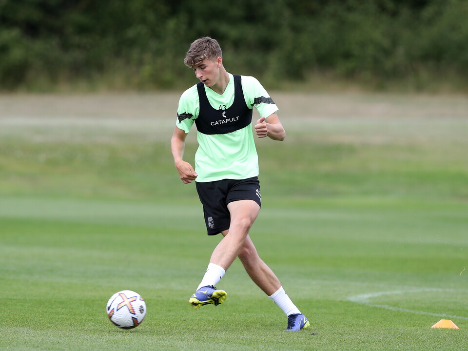 U21s defender Josh Shaw in training
