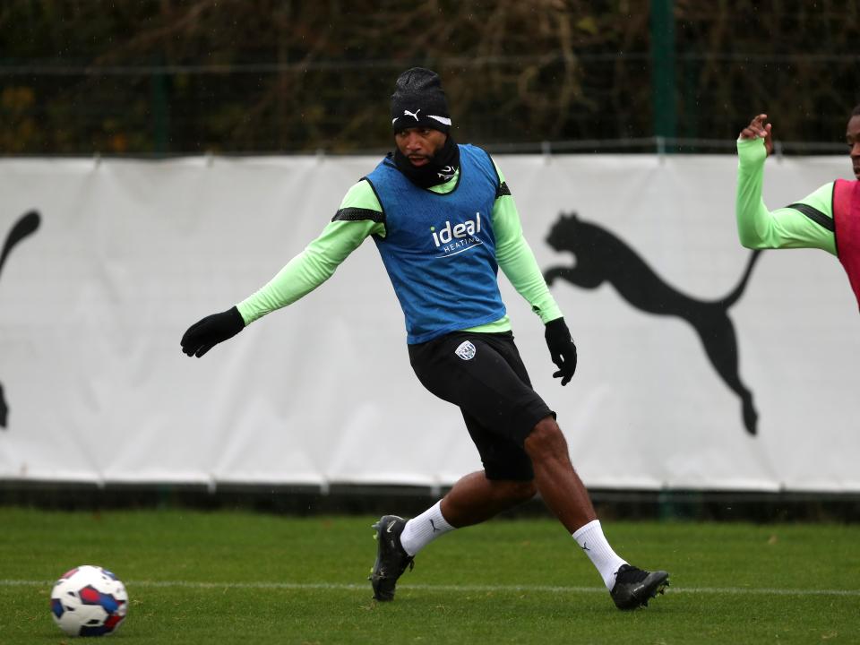 Matty Phillips during Albion training.