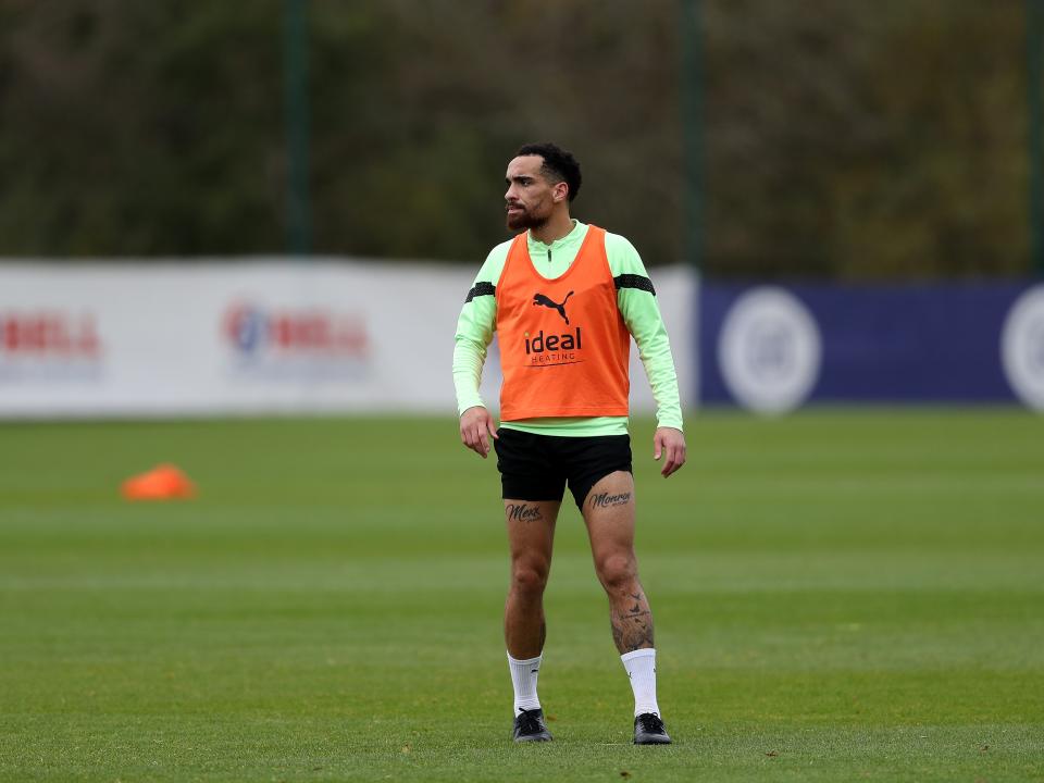 Kean Bryan during Albion training.