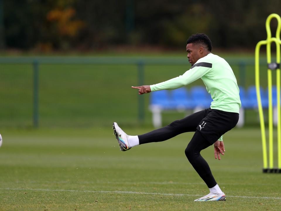 Grady Diangana during Albion training.