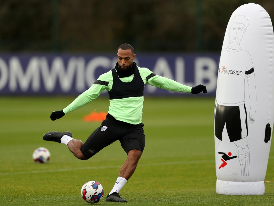 Matt Phillips during Albion training.