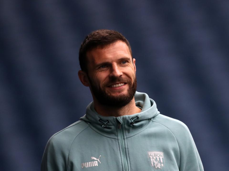 Erik Pieters in his Albion tracksuit 