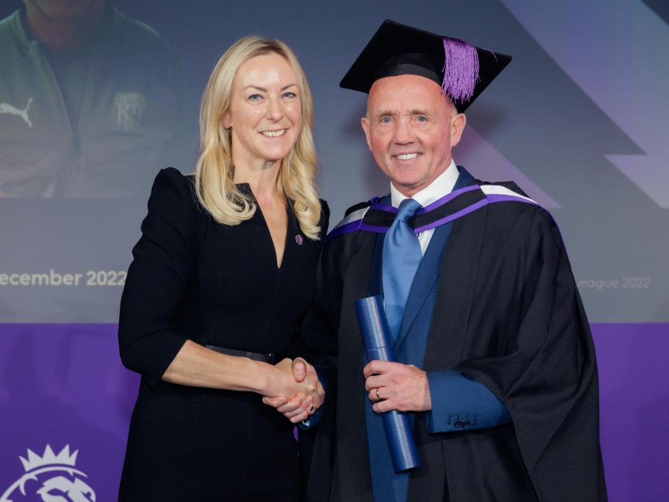 Mick Halsall collects PGDip at Elite Coach Development gradation event