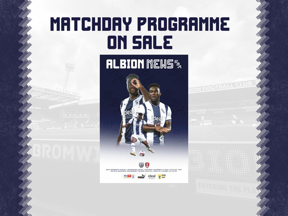 Daryl Dike fronts the front cover of the Rotherham United programme