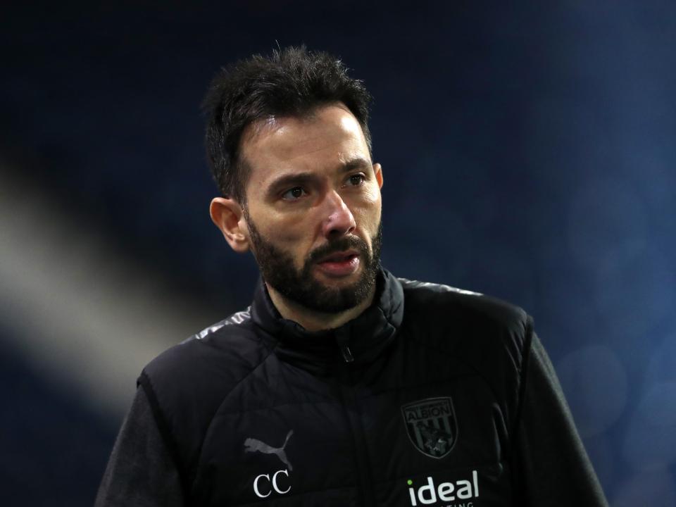 Carlos Corberán arrives at The Hawthorns