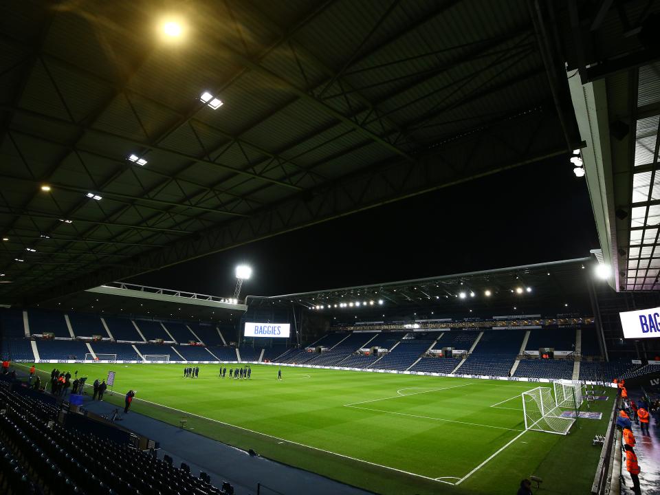 A shot of The Hawthorns pitch.