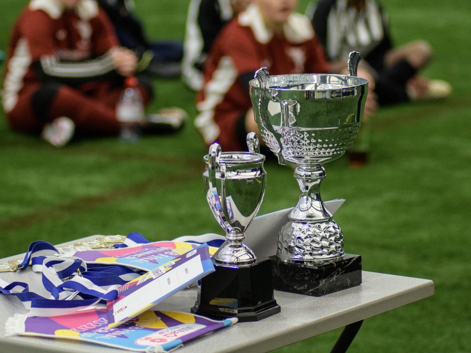 Utility Cup and medals on presentation table
