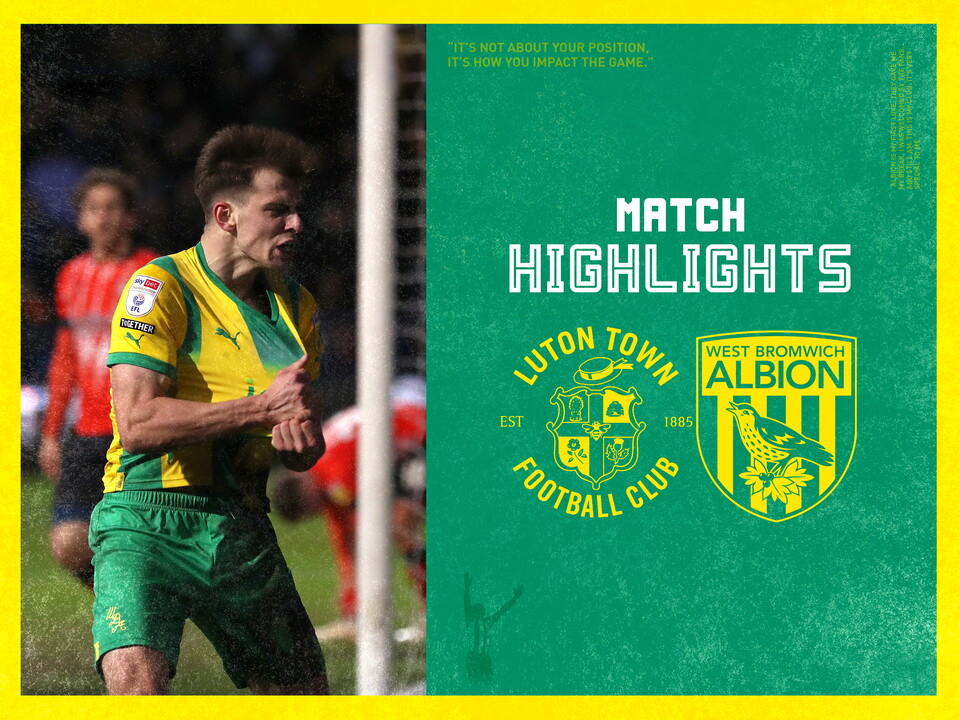 Luton Town match highlights graphic