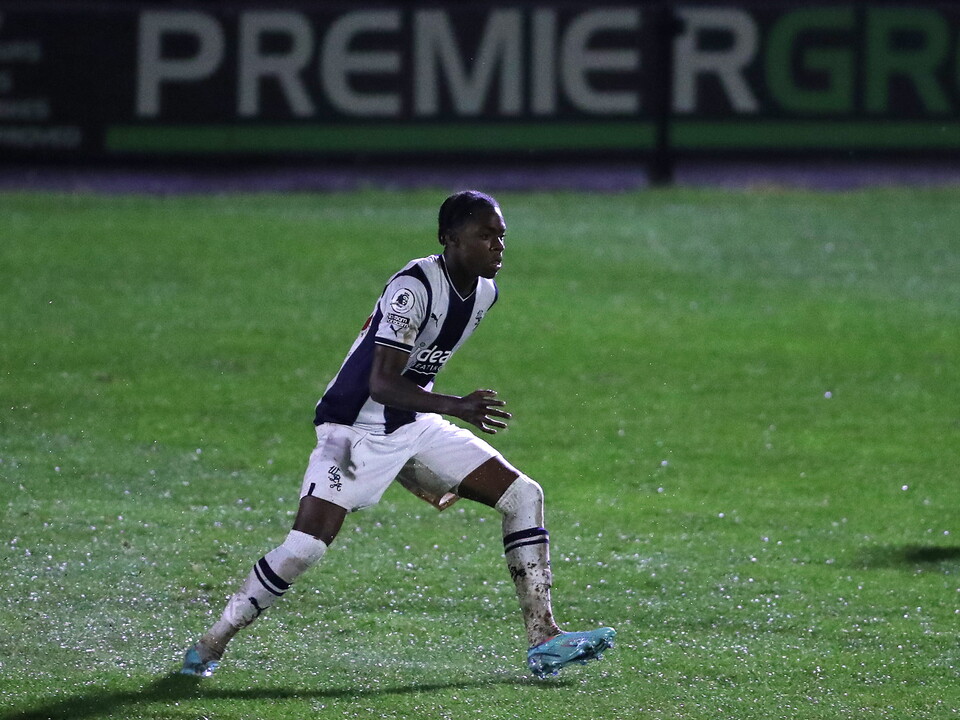 Akeel Higgins in action for Albion's PL2 side at Keys Park
