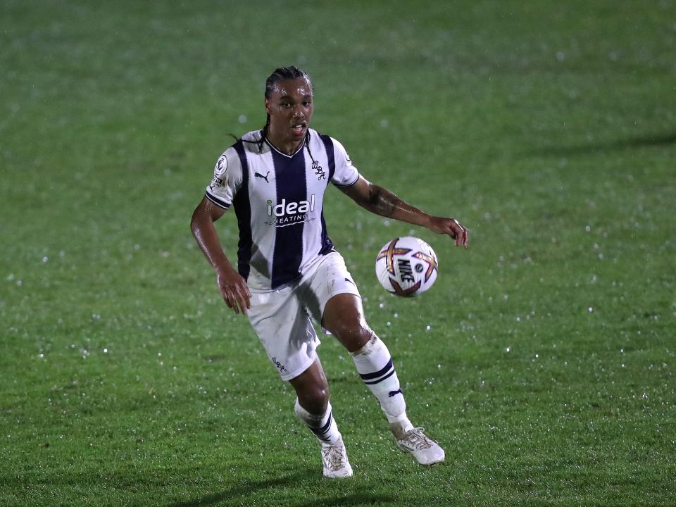 Rico Richards in action for Albion's PL2 side v Stoke City