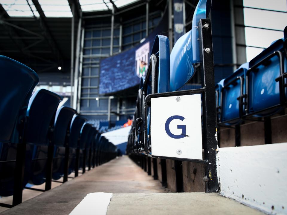Seats in the stand at The Hawthorns