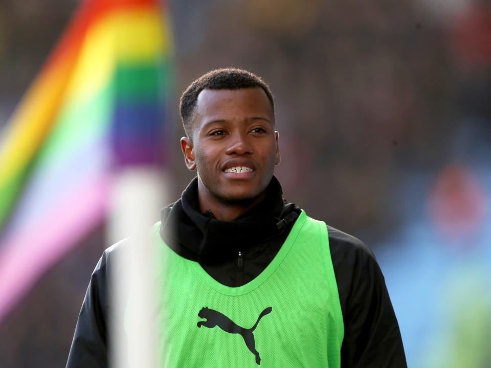 Rayhaan Tulloch warming up for Albion