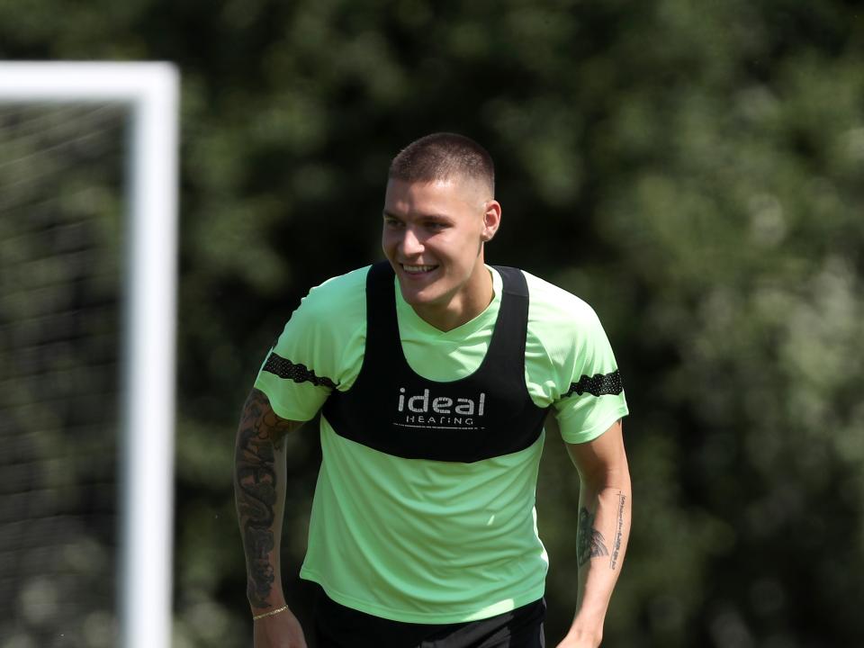 Ted Cann in Albion training