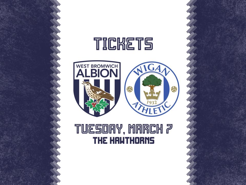 Albion and Wigan badges