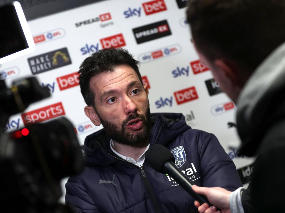 Carlos Corberán is interviewed after Albion's draw against QPR