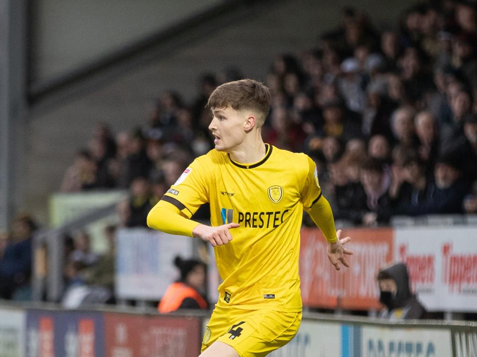 Zac Ashworth in action for Burton Albion