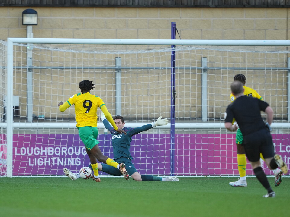 Mo Faal scores v Derby PL2