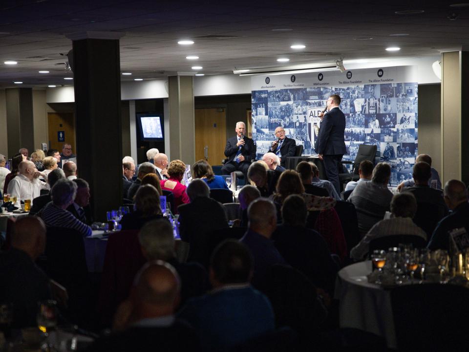 Wide shot of the audience